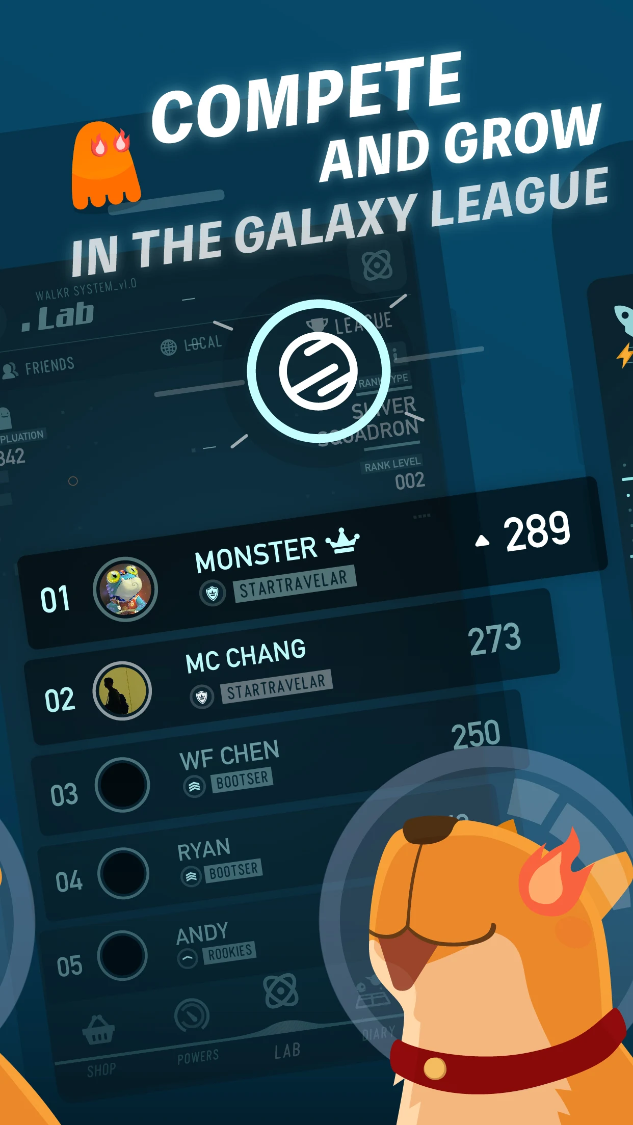 Walkr: Fitness Space Adventure screenshot