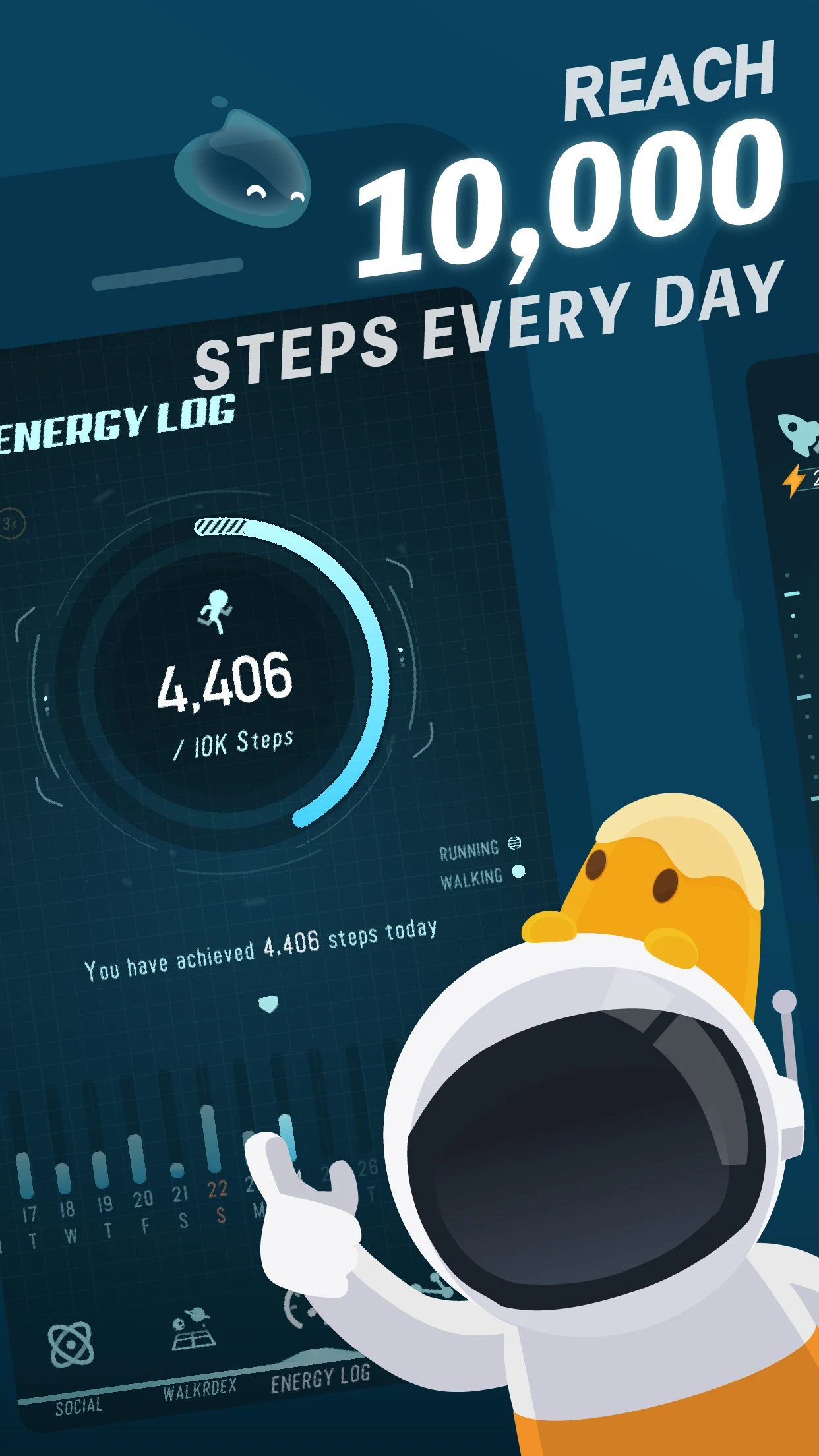 Walkr: Fitness Space Adventure screenshot